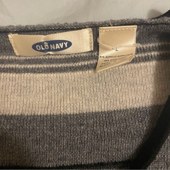 OKD NAVY STRIPED SWEATER - Picture 3 of 3